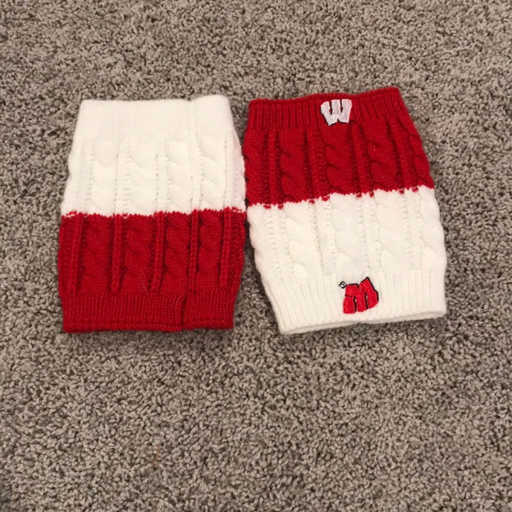 Wisconsin Badgers UWMadison Leg Warmers reversible - Picture 2 of 3